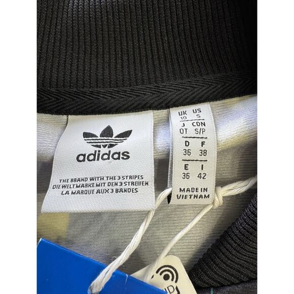 NWT Adidas Originals Purple Yellow Floral AOP Womens S Lightweight Track Jacket - Picture 4 of 7